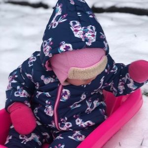 Hatley baby snowsuit! Adorable warm stylish